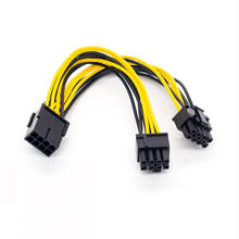 Cable convertidor de alimentación PCI Express de 8 pines a doble 8 (6 + 2) pines para tarjeta gráfica GPU, PCIE, PCI-E, VGA, divisor, Hub 2024 - compra barato
