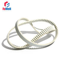 HTD5M Timing Belt 5M-765/770/780/790/815 Polyurethane Toothed Belt 15/20/25/30mm Width Closed Loop White PU Gear Pulley Belt 2024 - buy cheap