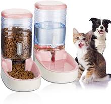 3.8 L Pets Cats Dogs Automatic Waterer and Food Feeder Supplies 1 Water Dispenser and 1 Automatic Feeder for Kitty Dog Accessory 2024 - buy cheap