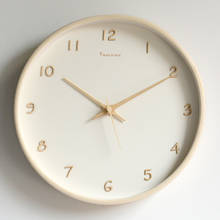 Reloj de pared de madera nórdico para el hogar, cronógrafo de pared rústico, silencioso, Digital, moderno, sencillo, AB50WC 2024 - compra barato