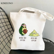 Bolso de compras con aguacate, bolsa de tela ecológica, para shopper, ecobag 2024 - compra barato