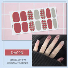 Tiras de esmalte de uñas impermeables para mujer, pegatinas con patrón de dibujos animados, parche, 14 unidades 2024 - compra barato
