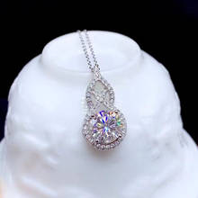 Серебряное ожерелье в форме тыквы серебряная подвеска модная атмосфера моиссанит ожерелье серебро 925 пробы для женщин 2024 - купить недорого