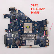 High quality For acer aspire 5742Z 5742 5733 Laptop motherboard  PEW71 LA-6582P SLGZS HM55 PGA 989 DDR3 100% full Tested 2024 - buy cheap