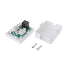 Cat6 RJ45 8P8C UTP Unshielded Single Port Desktop Mount Box 2024 - buy cheap