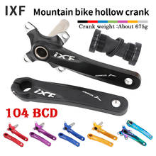 IXF Hollowtech 2 Aluminum alloy MTB Crankset 104 BCD CNC 170mm Ultralight Bike Crankset With BSA BB Bicycle Crank Bike Parts 2024 - buy cheap