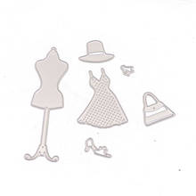 6pcs/Pack Metal Cutting Dies Hanger DIY Scrapbooking for Skirt Hat Handbag Shoes Creative Decoration Craft Handmade 2024 - buy cheap