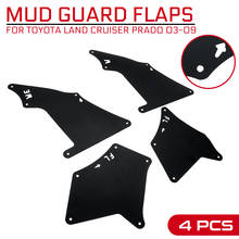 Para toyota land cruiser prado 2003-2009 1 conjunto dianteiro traseiro carro mud flaps respingo guardas lama aleta para-lamas fender 2024 - compre barato