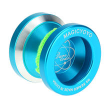 Высокое качество Йо-йо профессиональный магический Йо-йо N8 Алюминий из сплава в виде металлического Йо-йо 8 мяч KK, подшипник с спиннинг строку для детей игрушки 2024 - купить недорого