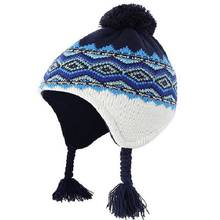 Connectyle Toddler Infant Baby Boys Winter Skull Cap Fleece Lined Earflap Knit Kids Warm Hats with Pom-Pom 2024 - buy cheap