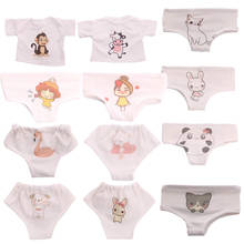 So Cute! Doll Clothes Fashion Cartoon Underwear Fit 18 Inch American & New Born Baby 43CM Doll Accessories,Our Generation ,Gifts 2024 - buy cheap