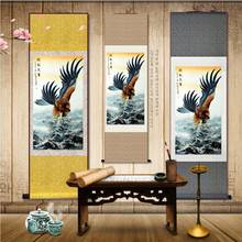 (customized) Eagle silk scroll painting, home living room decoration hanging picture 2024 - buy cheap
