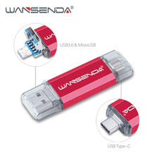 WANSENDA 3 in 1 TYPE-C USB 3.0 USB Flash Drive Pen Drive 512GB 256GB 128GB 64GB 32GB External Storage Pendrive for Android/PC 2024 - buy cheap