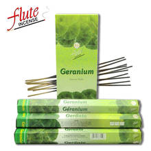 FLUTE 20 Sticks/Pack Geranium Aroma Herbal Cored Incense Sticks Hand Rolled From Indian Burning in Office For Aromatherapy 2024 - buy cheap