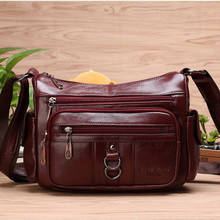 Высококачественная роскошная женская сумка-мессенджер из натуральной кожи, сумка через плечо, Женская посылка, дизайнерская сумка для шопинга 2024 - купить недорого