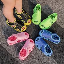 Sandalias suaves y antideslizantes para niños y bebés, zapatos de verano a la moda, con suela de masaje, Color caramelo brillante 2024 - compra barato