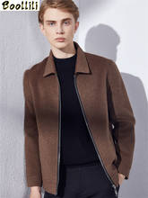 Boollili-abrigo de lana para hombre, chaqueta informal, abrigo coreano para primavera y otoño, 100% 2024 - compra barato