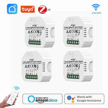1Pcs/lot 2 Gang Mini WiFi Way Tuya ZigBee 3.0 + RF Switch Module Smart Light Switch Relay Module Zigbee For Alexa Google Home 2024 - buy cheap