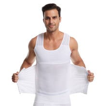 Mens Shapewear Vest High Elastic Three-Rows Hook Waist Trainer Men Breathable Mesh Body Shaper Tummy Control Slimming Tank Tops 2024 - buy cheap
