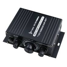 Mini amplificador de potencia auxiliar HIFI de doble canal DC12V de 400W para AK 170 con luz LED azul 2024 - compra barato