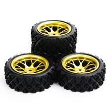 1/10 racing off-road rally tire 12mm hexagonal rubber rim, suitable for RC 1:10 vehicle car truck toy parts accessories 2024 - buy cheap