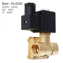 1/2'' DC 24V Brass Electric Solenoid Valve Normally Closed Type Valve with Pilot Diaphragm Type  Two Way for Air Cannon 2024 - buy cheap