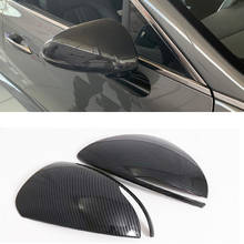 For Hyundai Sonata DN8 2020 2021 ABS Chromed Carbon Fiber Side Door Rearview Mirror Cover Trims Car Accessories Styling 2024 - buy cheap
