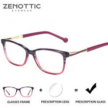 ZENOTTIC-gafas graduadas de acetato para mujer, anteojos fotocromáticos para miopía, hipermetropía, óptica cuadrada 2024 - compra barato