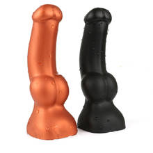 Vibrador de silicone macio grande, brinquedo sexual realista para mulheres 2024 - compre barato