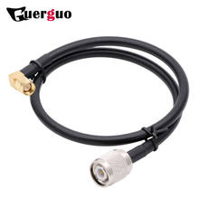 Conector Coaxial RF con Cable RG58 para módulo WIFI/GSM/3G/GPS/4G, antena SMA de ángulo recto macho a TNC macho, 30CM, 12 ", 1 unidad 2024 - compra barato