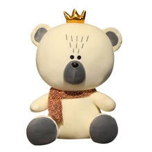 New Huggable Cute Bear Plush Toys Stuffed Animal Crown Doll Soft Pillow Kawaii Teddy Bear Toys for Children Girls Birthday Gift 2024 - buy cheap