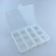 1pc Transparent Plastic 12 Compartment Storage Box Earring Ring Jewelry Bin Bead Case Container A826 2024 - buy cheap