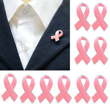 Pin de solapa esmaltado para hombre y mujer, broche de concientización de cáncer de pecho, lazo rosa, pines para hombre y mujer, 10 Uds. 2024 - compra barato