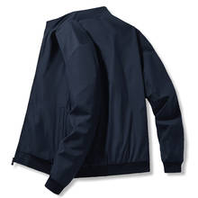 Весенне-осенняя куртка для мужчин Повседневная Уличная одежда со стоячим воротником Тонкая куртка-бомбер для мужчин размера плюс M-5XL бейсбольные жакеты и куртки, мужская одежда 2024 - купить недорого