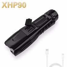 Brightest XHP70.2 XHP90 Rechargeable LED Flashlight Powerful Torch Super Waterproof Zoom Hunting Light Use 18650 26650 Battery 2024 - buy cheap
