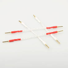 1 set Hi-End  audio Silver Plated Jumper Cable hifi speaker Jumper speaker cable BFA audio jumper cable 2024 - buy cheap