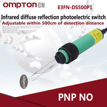 E3FN-DS500P1 PNP sin infrarrojos interruptor de reflexión fotoeléctrico difuso corriente de salida 300mA max 2024 - compra barato
