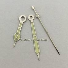 Goutent Silver Green Luminous Watch Hands Watch Needles Fit Miyota 8215 8205 821A Mingzhu DG 2813 3804 Seagull 1612 movement 2024 - buy cheap