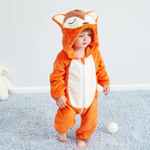Mono con capucha de zorro para bebé, ropa para bebé, mono de modelado de animales, mono de otoño 2024 - compra barato