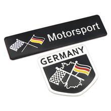 Fashion Germany Flag Collection Deutsch Quality 3D Aluminum Auto Badge Emblem 3M Sticker Body Fedner Decor for VW Audi Mercedes 2024 - compre barato