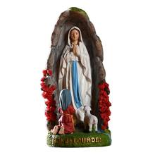 Estatua de la Santa Virgen María, escultura de 8 pulgadas, figura de Jesús cristiano, regalo de boda, adornos decorativos para el hogar de Navidad 2024 - compra barato