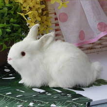 Conejo de peluche relleno para niños, juguete de conejo blanco grande, decoración del hogar, regalo, accesorios de enseñanza 2024 - compra barato