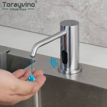 Torayvino Brushed Nickel 500ml Automatic Liquid ABS Soap Dispenser Touchless Sensor Shampoo Detergent Soap Dispenser For Kitchen 2024 - buy cheap
