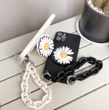 Fashion Chain Bracelet Mirror Flower Little Daisy Phone Case For Samsung Galaxy A71 A51 A10 A20 A30 A40 A50 A70 A80 A90 Lanyard 2024 - buy cheap