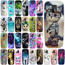 Capa de silicone para nokia 220 4g, capa macia de tpu com desenho animado fofo gato, tampa traseira para nokia 220 nokia220 4g 2024 - compre barato