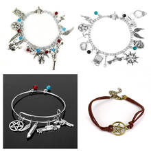 Winchester-pulsera Supernatural con colgante de Metal para hombre y mujer, joyería creativa, 4 estilos 2024 - compra barato