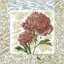 TOP Peony blooming patterns Counted Cross Stitch 11CT 14CT 18CT DIY Chinese Cross Stitch Kits Embroidery Needlework Sets 2024 - buy cheap