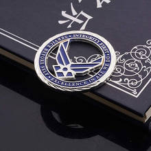 Коллекционные монеты США военно-воздушные силы, сувениры с посеребренными монетами, подарок для ветеранов 2024 - купить недорого