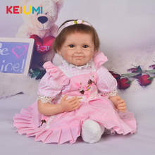 Wholesale 22 Inch Reborn Baby Doll Soft Silicone 55CM Princess Toddle Boneca  Lifelike Handmade Newborn Toy Kids Birthday Gift 2024 - buy cheap