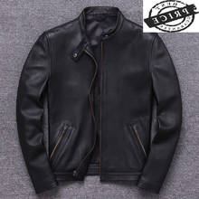 100% Natural Genuine Leather Jacket Men Winter Spring Streetwear Sheepskin Coat Man Moto Biker Real Leather Jackets 6a1   2024 - buy cheap